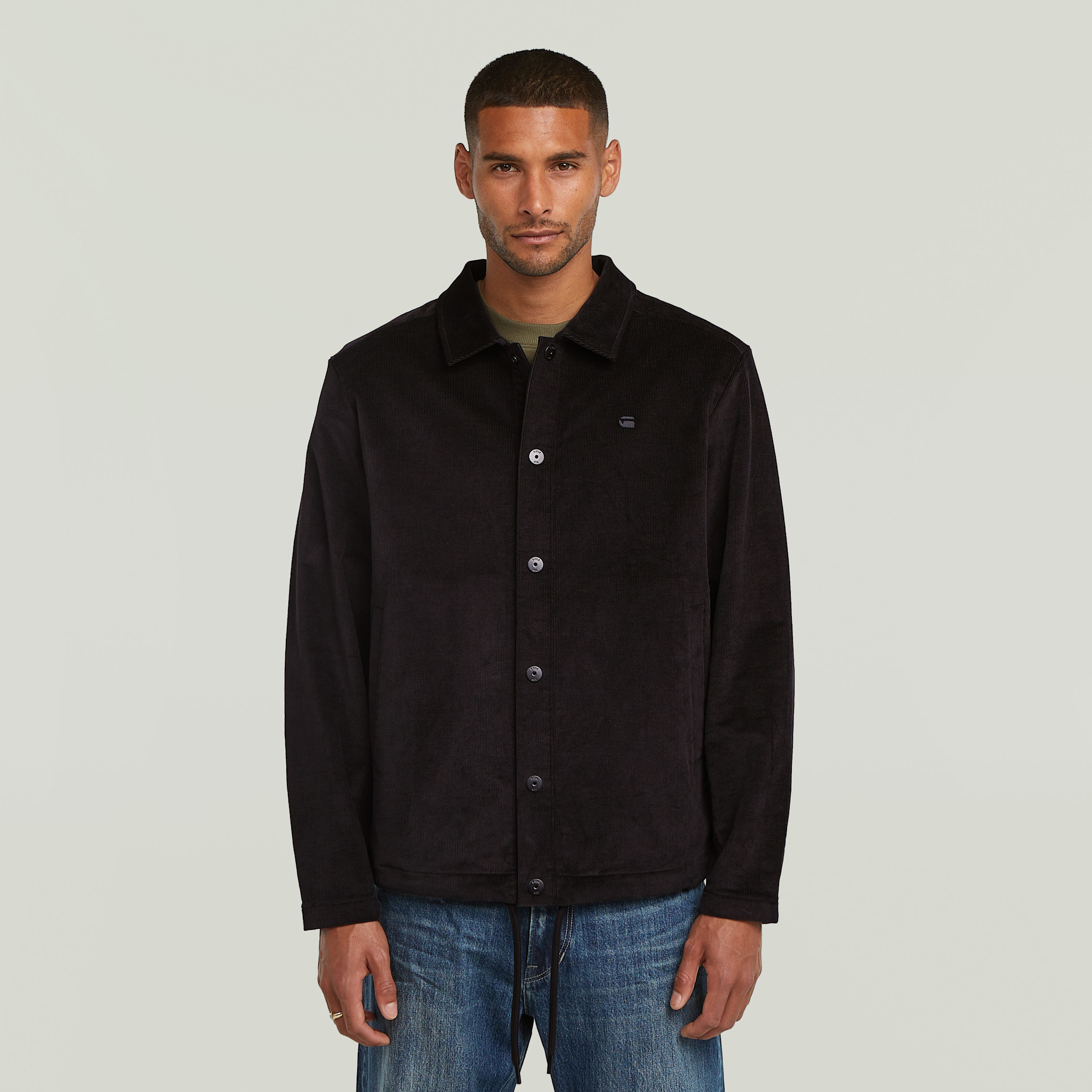 G-Star Corduroy Coach SW Jacket Dark Black