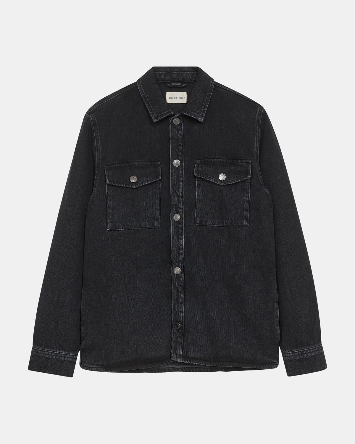 Anerkjendt 902118 Oscar Denim Overshirt 8002 Dark Grey Shadow