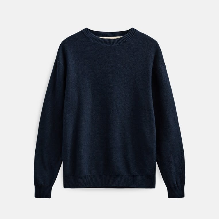 Anerkjendt Ebbe Cotton/Silk Knit 902182 Sky Captain