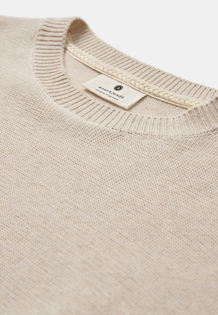 Anerkjendt Ebbe Cotton/Silk Knit 902182 Tofu