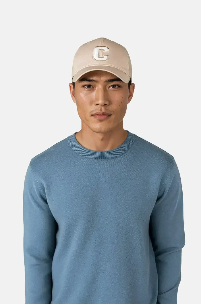 Ciszere Clark Knitted Crew Neck Knit Copen Blue
