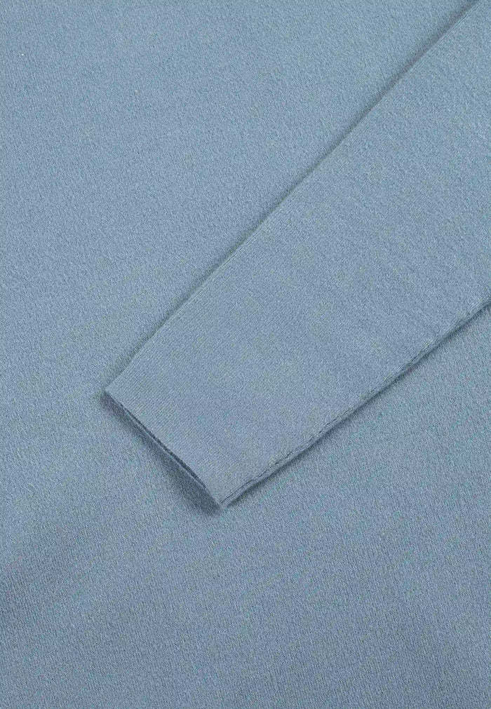 Ciszere Clark Knitted Crew Neck Knit Copen Blue