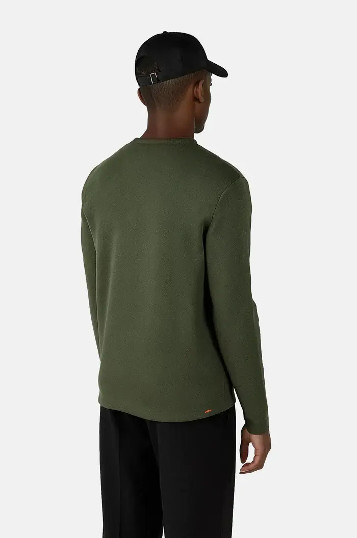 Ciszere Clark Knitted Crew Neck Knit Duffel Green