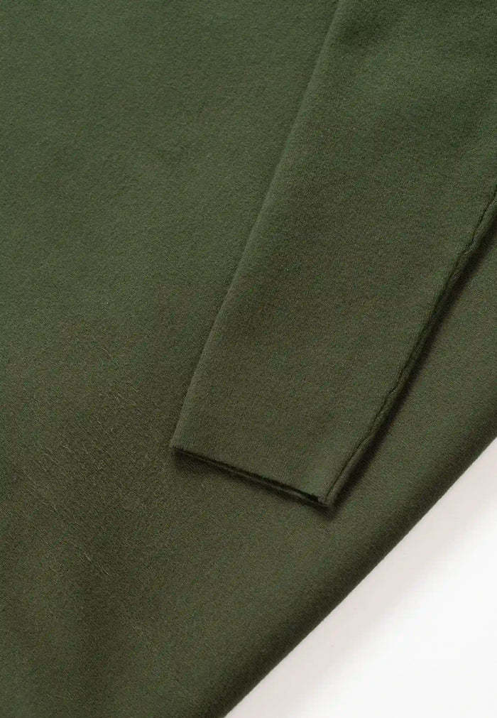 Ciszere Clark Knitted Crew Neck Knit Duffel Green