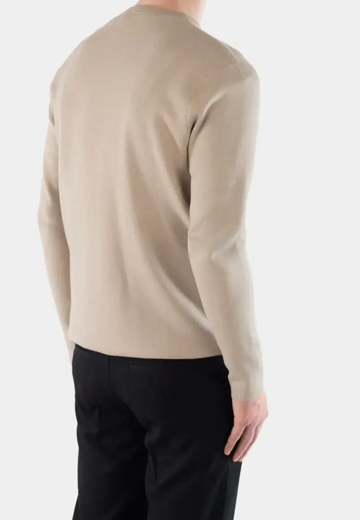 Ciszere Clark Knitted Crew Neck Knit Cappuccino Sand