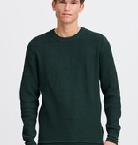 Casual Friday 20505295 Karl Structured Crew Neck Knit Darkest Spruce Green