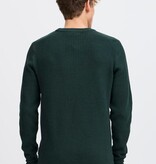 Casual Friday 20505295 Karl Structured Crew Neck Knit Darkest Spruce Green