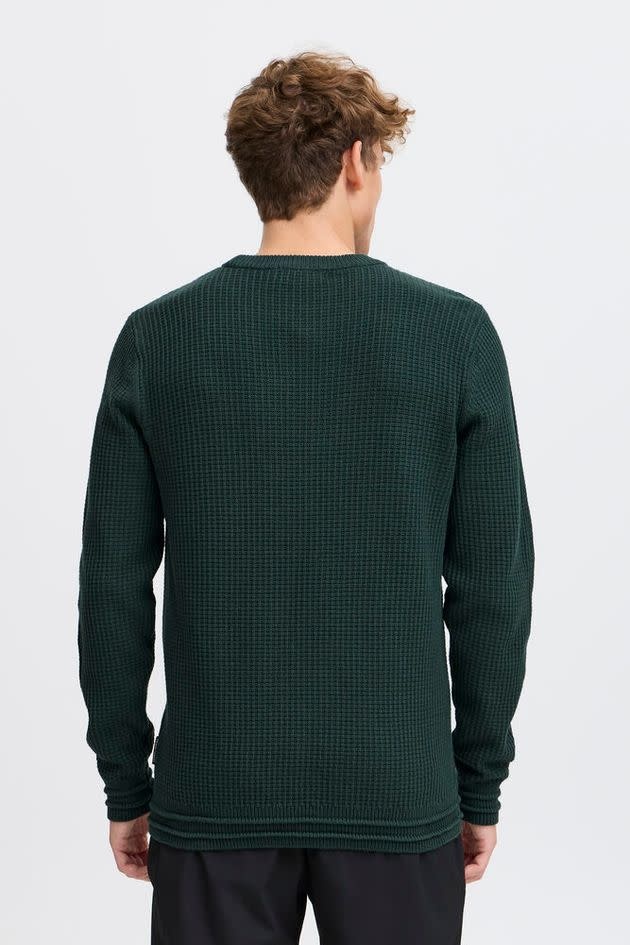 Casual Friday 20505295 Karl Structured Crew Neck Knit Darkest Spruce Green