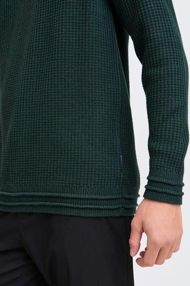 Casual Friday 20505295 Karl Structured Crew Neck Knit Darkest Spruce Green