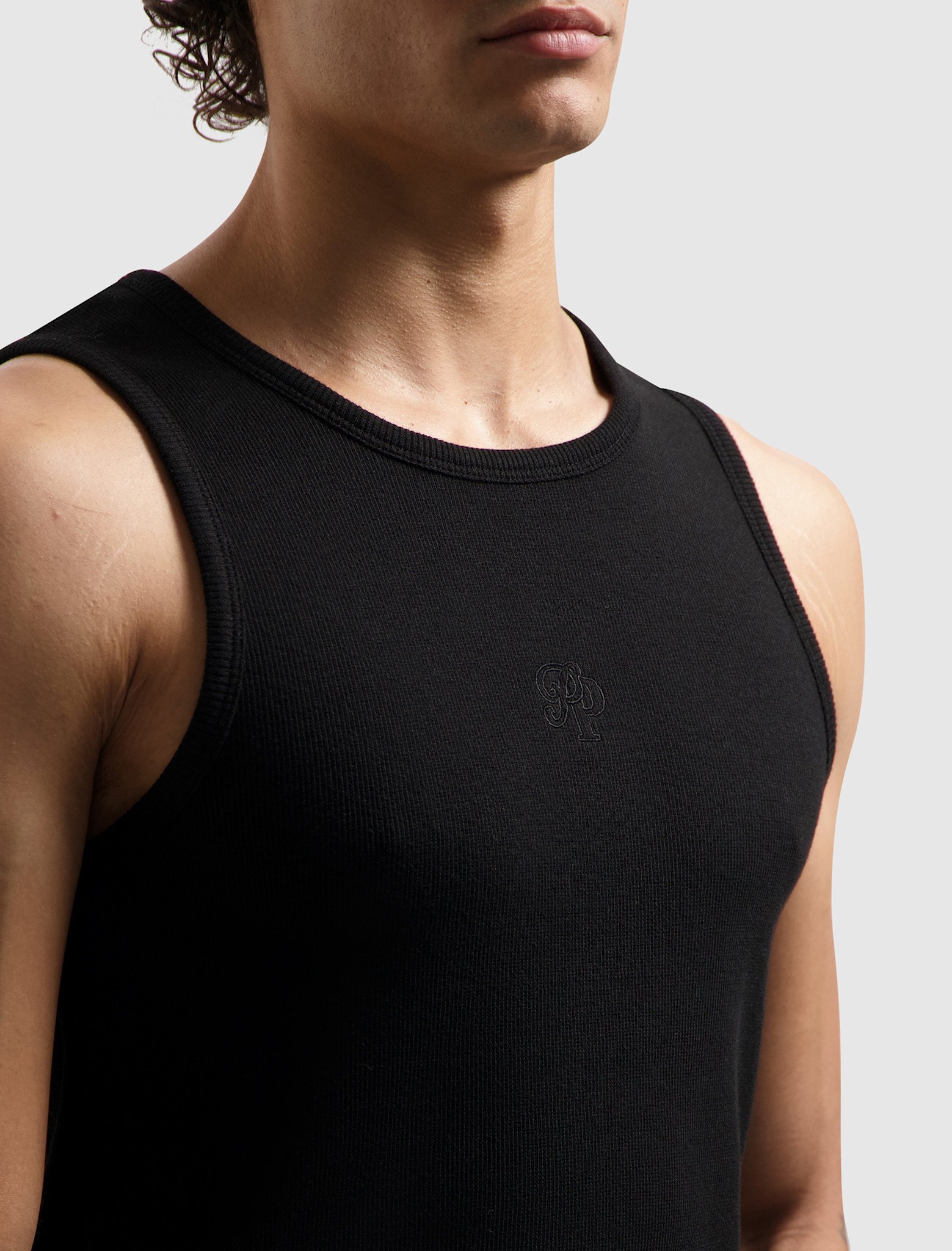 Pure Path 10122 Essential Initials Tanktop Black