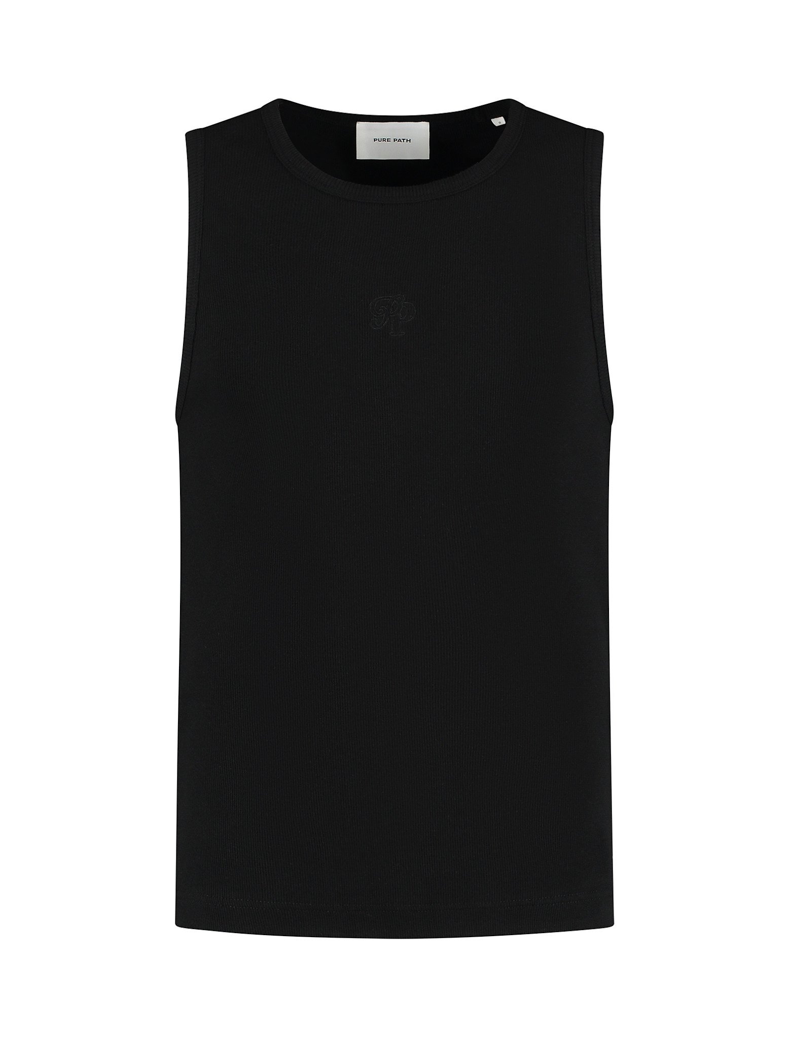Pure Path 10122 Essential Initials Tanktop Black