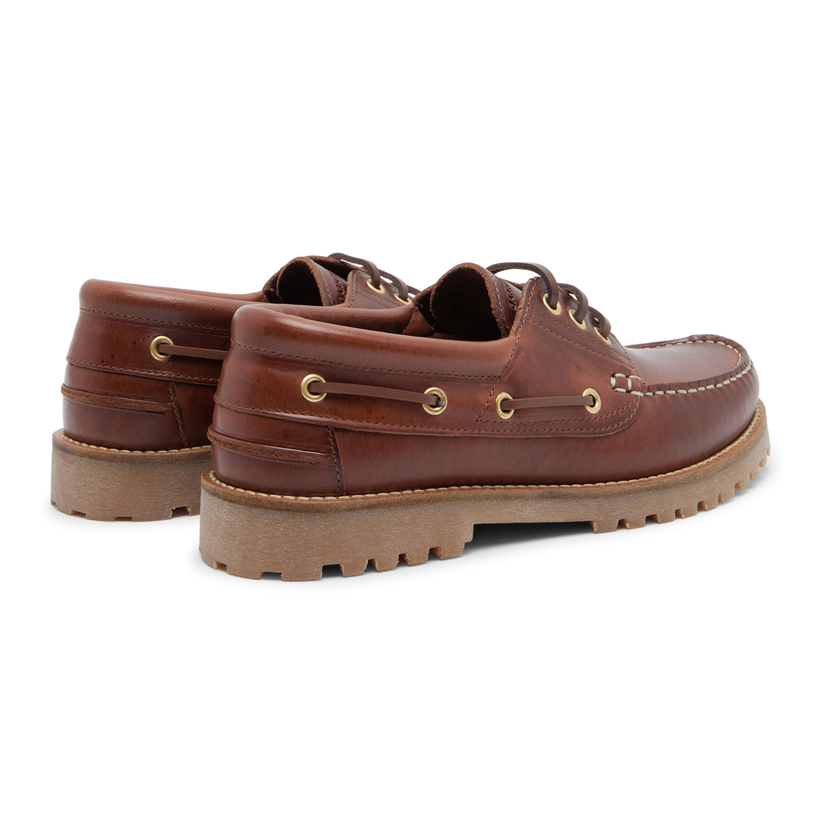 Garment Project Ollie Boat Shoe Brown Leather