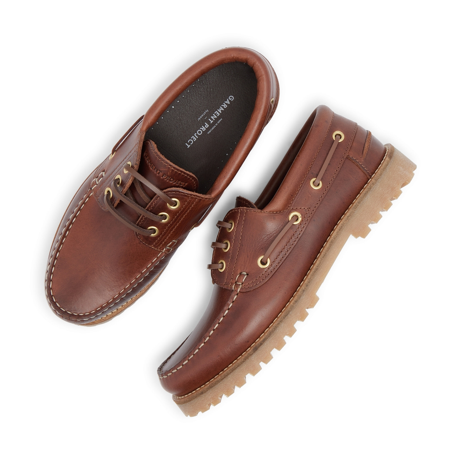 Garment Project Garment Project Ollie Boat Shoe Brown Leather