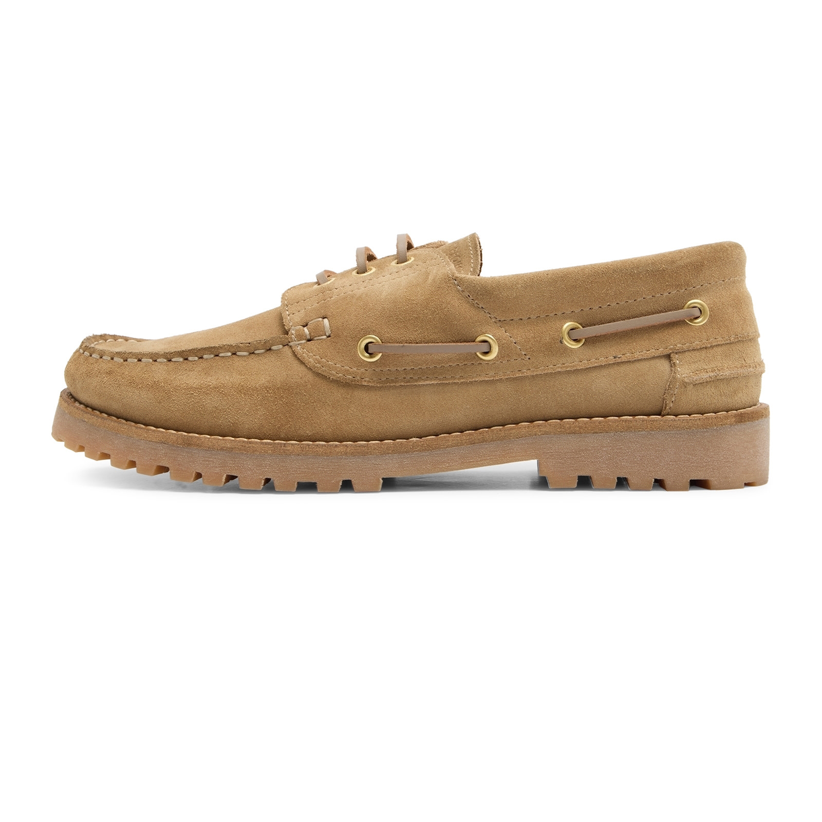 Garment Project Ollie Boat Shoe Earth Suede