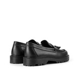 Garment Project Pete Loafer Textured Leather Black