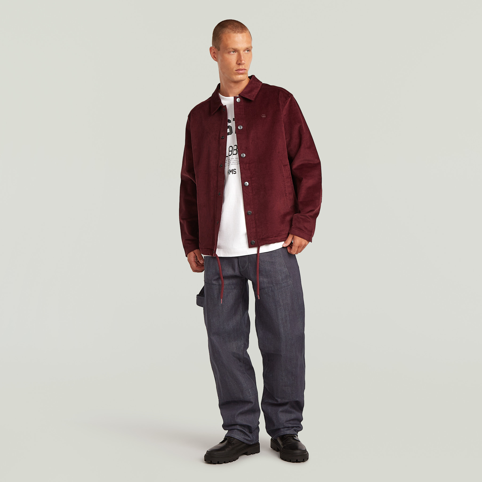 G-Star Corduroy Coach SW Jacket Port Red