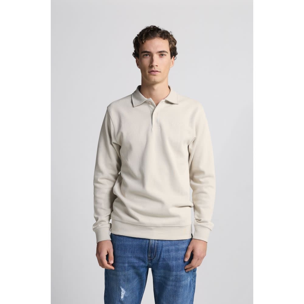 Vanner Tisso Halfzip Sweat Ancient Scroll Beige