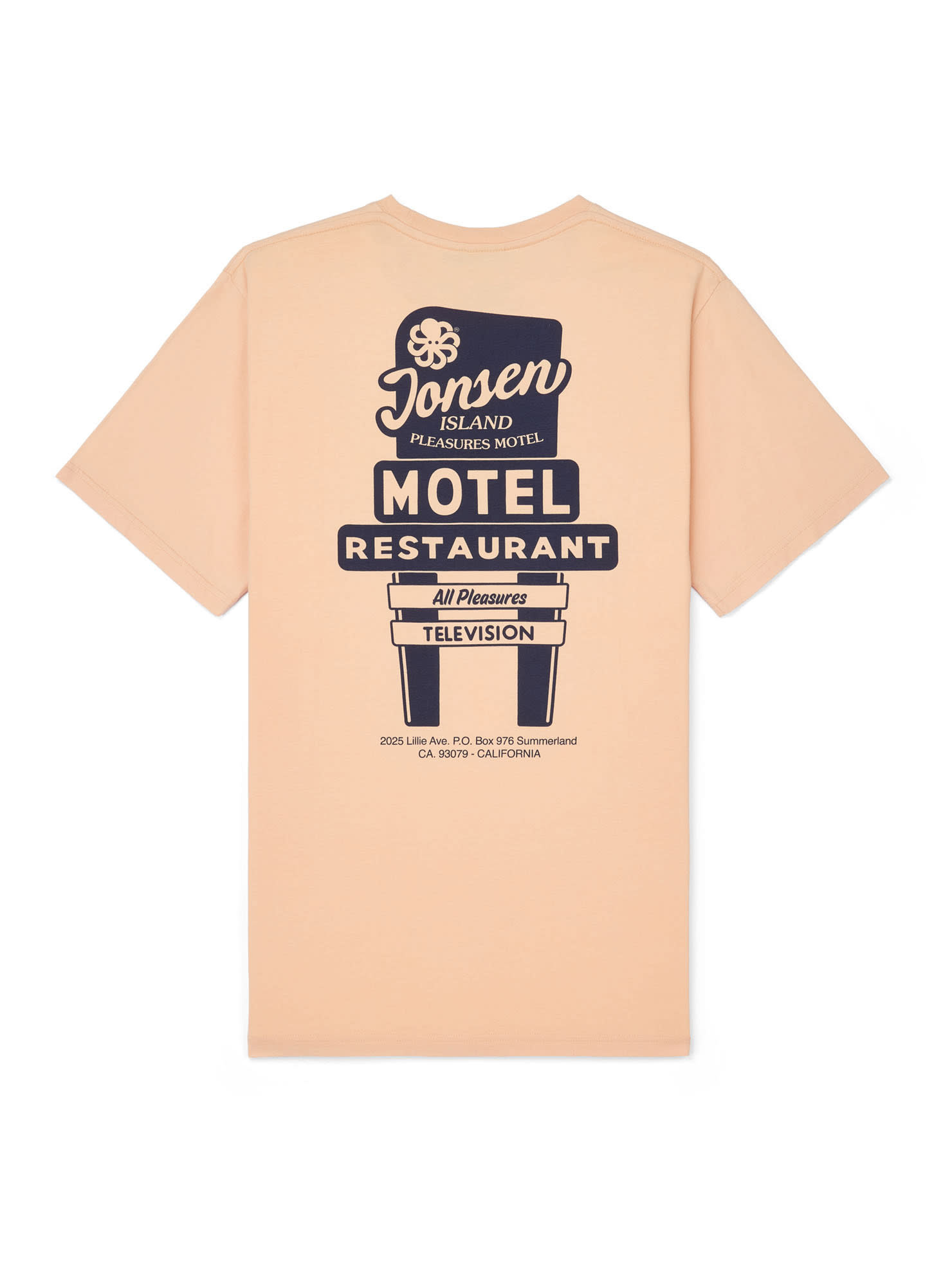 Jonsen Island Classic Motel Tee Peach