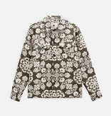 Anerkjendt Oscar Flower Jacquard Overshirt 902420 Forest Night