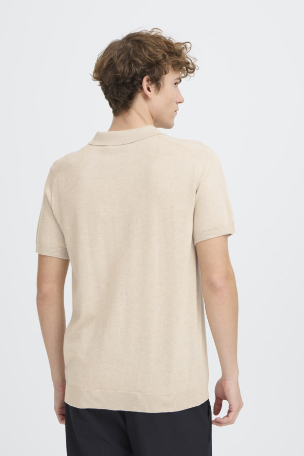 Casual Friday 20506131 Bells S/S Polo Knit 1209081 Summer Sand Melange