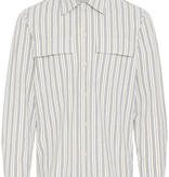 Casual Friday 20506159 Wiberg Stripes L/S Shirt Jet Stream White