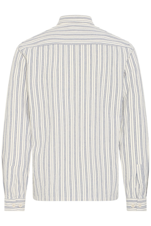 Casual Friday 20506159 Wiberg Stripes L/S Shirt Jet Stream White