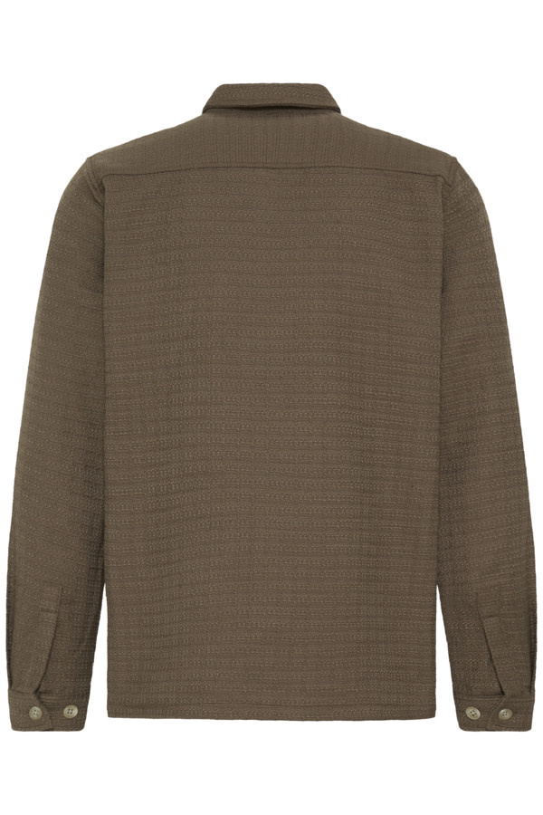 Casual Friday 20506167 Matt Structured Overshirt 181016 Cub Brown