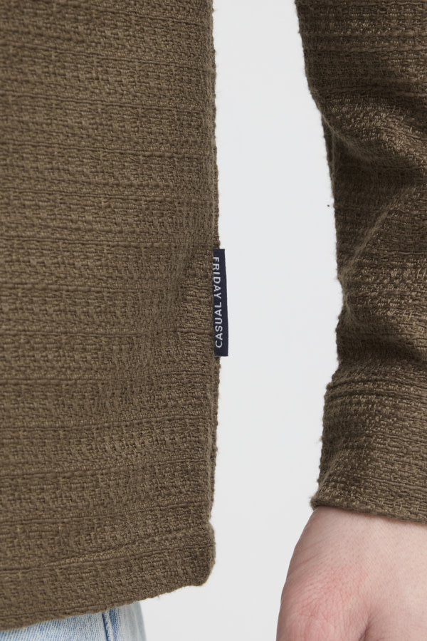 Casual Friday 20506167 Matt Structured Overshirt 181016 Cub Brown