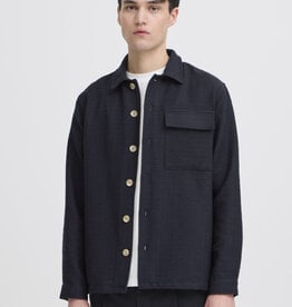 Casual Friday 20506167 Matt Structured Overshirt 194013 Dark Navy
