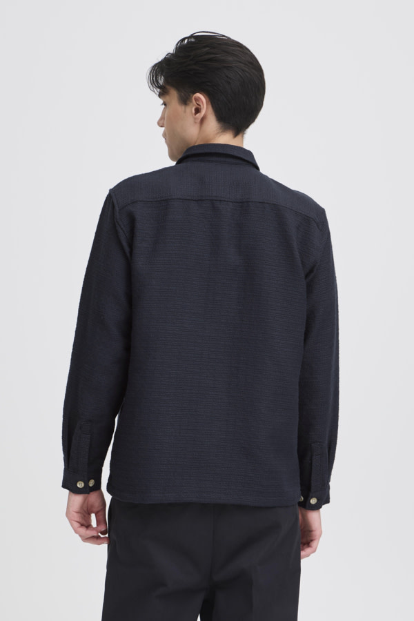 Casual Friday 20506167 Matt Structured Overshirt 194013 Dark Navy