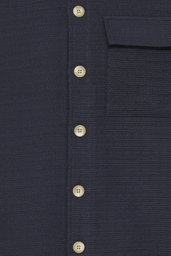 Casual Friday 20506167 Matt Structured Overshirt 194013 Dark Navy