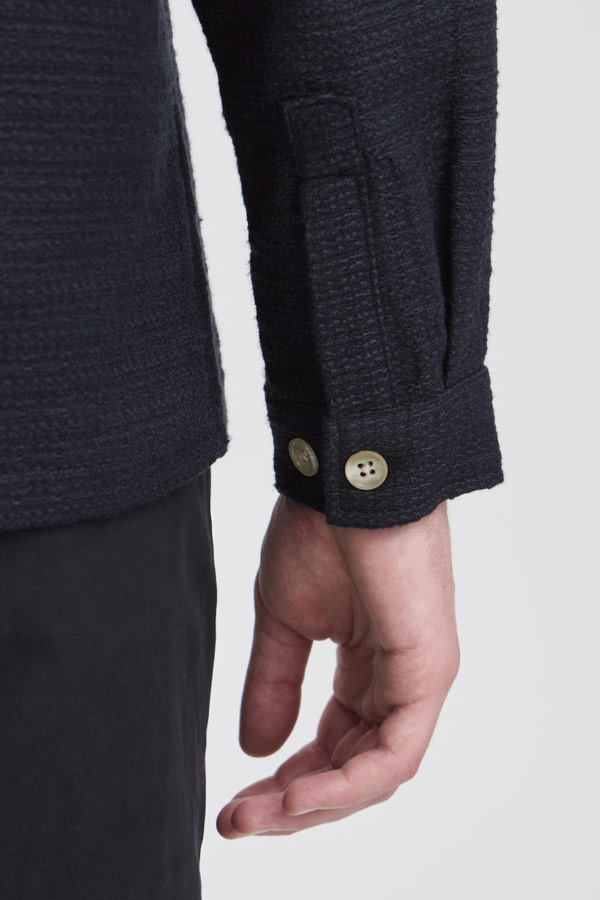 Casual Friday 20506167 Matt Structured Overshirt 194013 Dark Navy