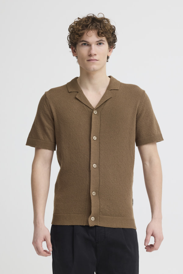 Casual Friday 20506174 Lindholm S/S Resort Knit 101816 Cub Brown