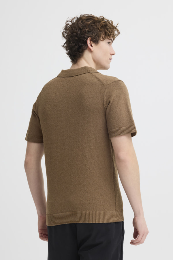 Casual Friday 20506174 Lindholm S/S Resort Knit 101816 Cub Brown