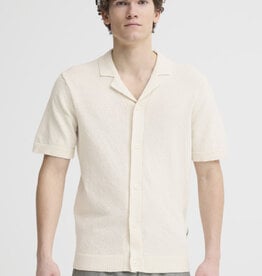 Casual Friday 20506174 Lindholm S/S Resort Knit 110605 Jet Stream White