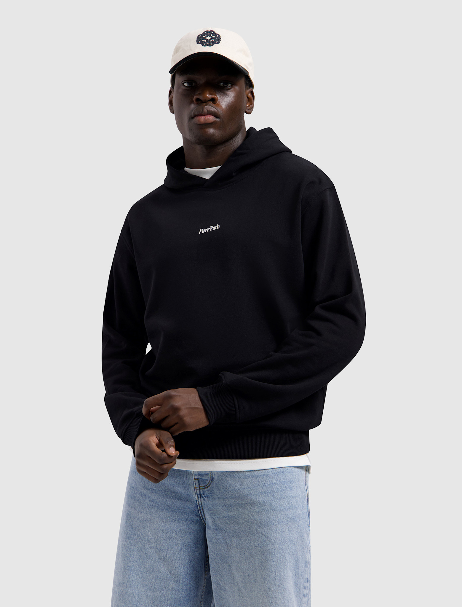 Pure Path 26010303 Bold Emblem Hoodie Black