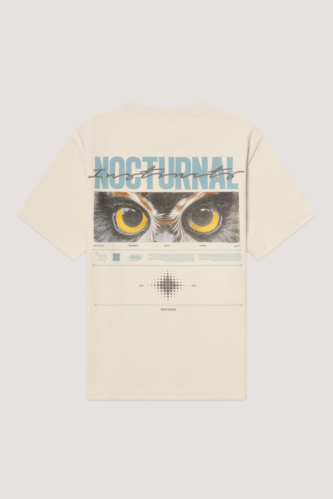 Kultivate Comfy Owl Tee Moonbeam
