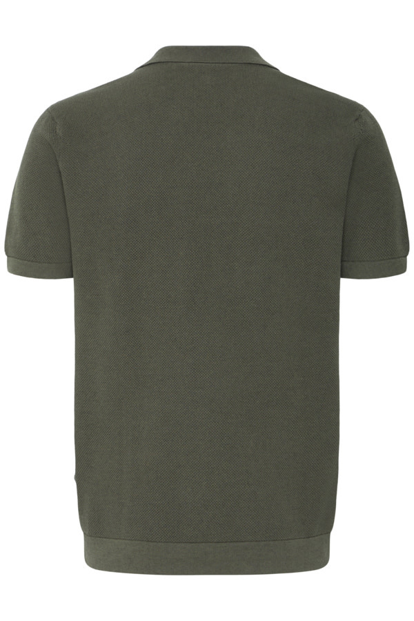 Casual Friday 20505399 Mateo Structured Knit Polo 190312 Beetle Green
