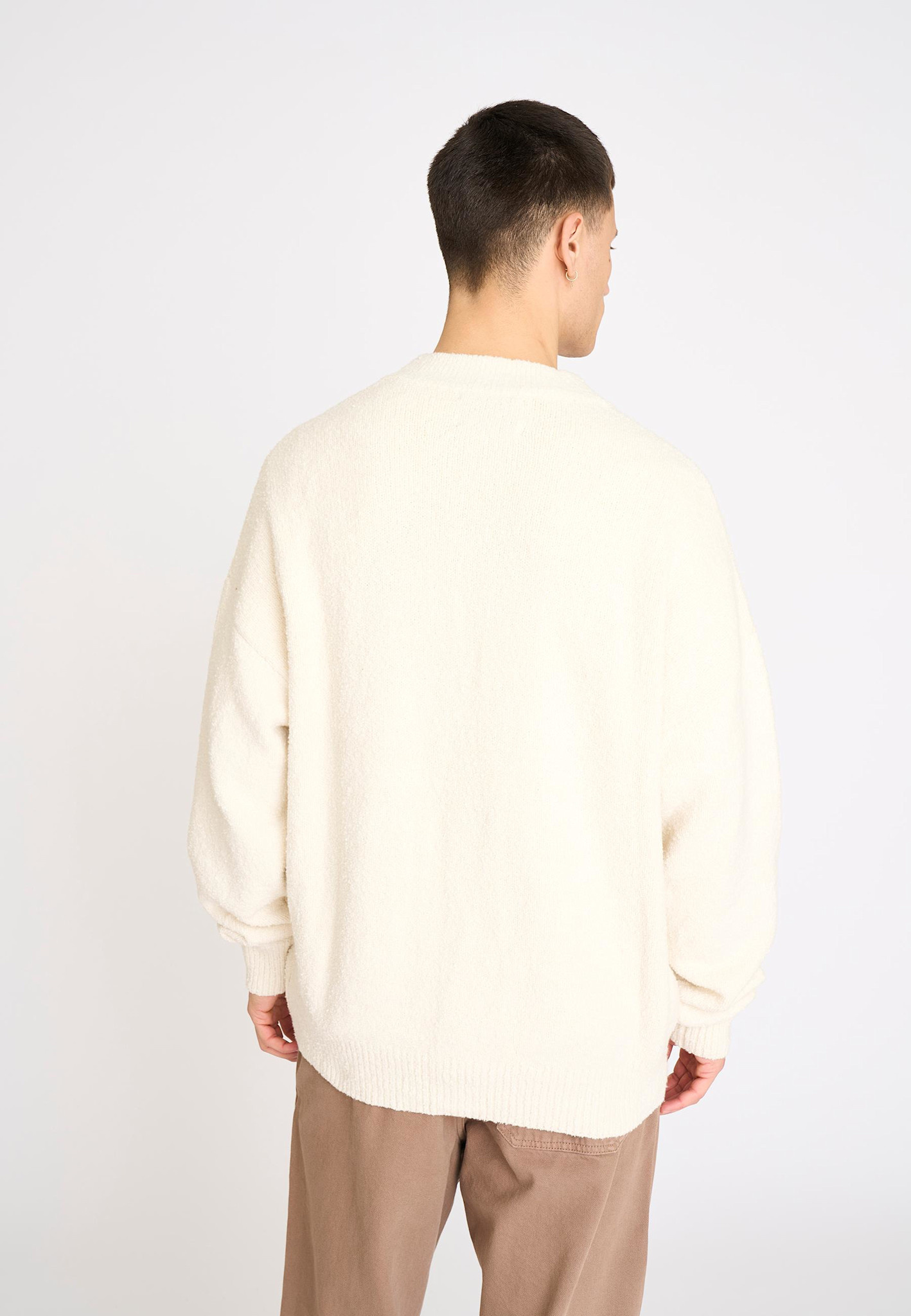 Resterods Chen Cardigan Sweat White