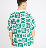 Resterods Leon Chrochet S/S Overshirt 8156-Green