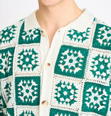 Resterods Leon Chrochet S/S Overshirt 8156-Green