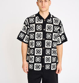Resterods Leon Chrochet S/S Overshirt 9001-Black