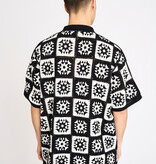 Resterods Leon Chrochet S/S Overshirt 9001-Black