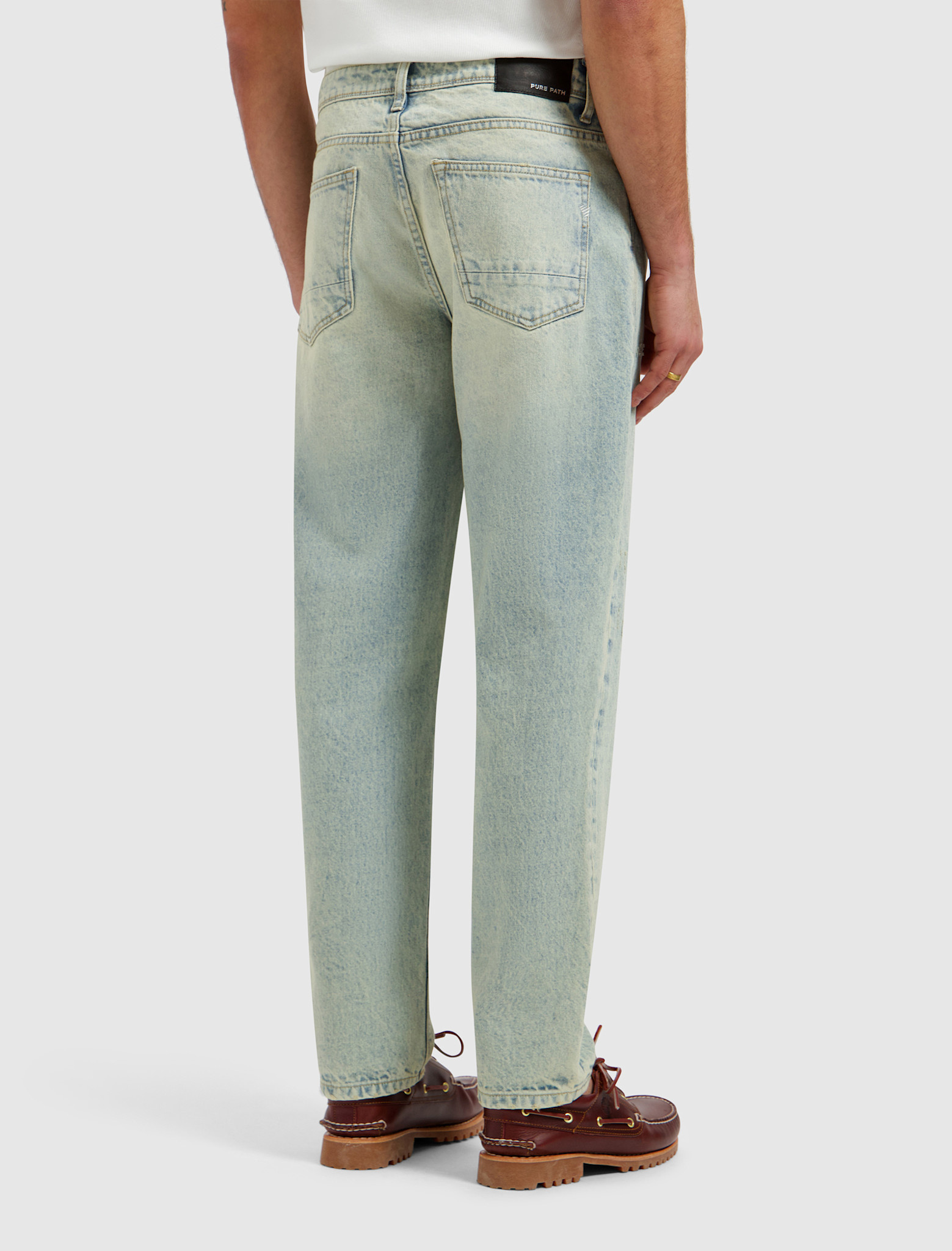 Pure Path The Aiden W1653 Loose Fit Jeans Denim Blue Green