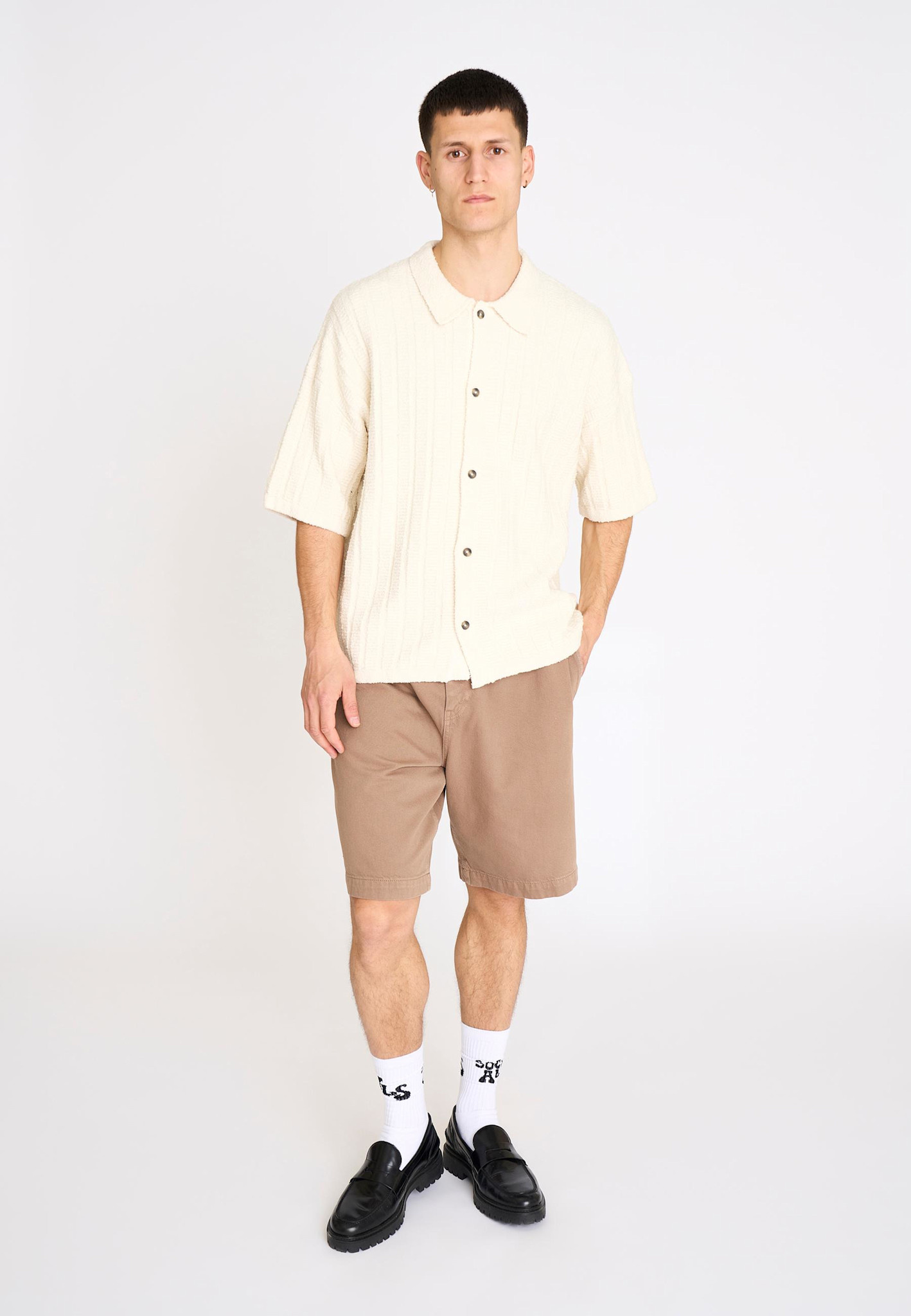 Resterods George S/S Shirt 80-White