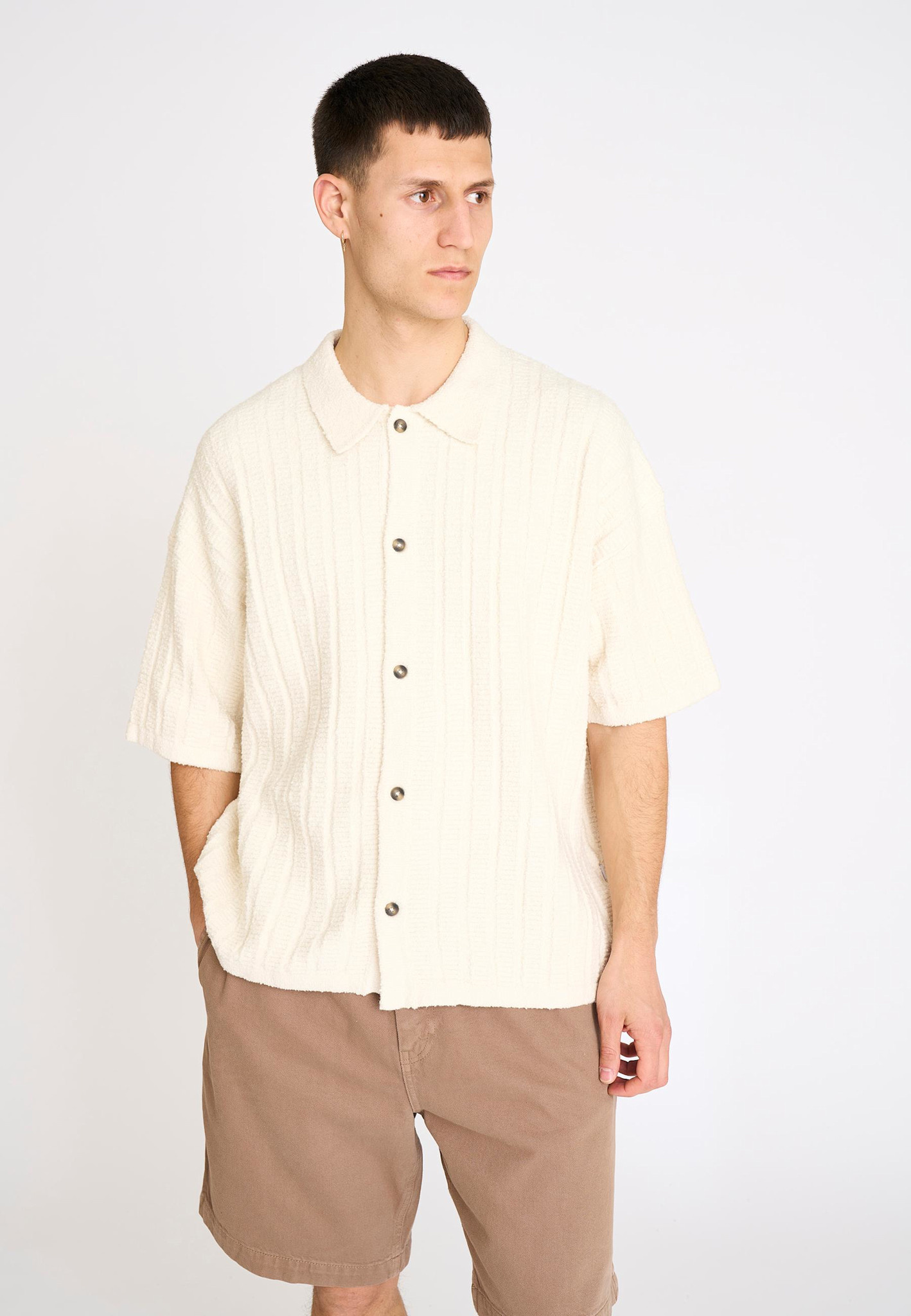 Resterods Resterods George S/S Shirt 80-White