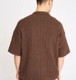 Resterods Resterods George S/S Shirt 89-Brown