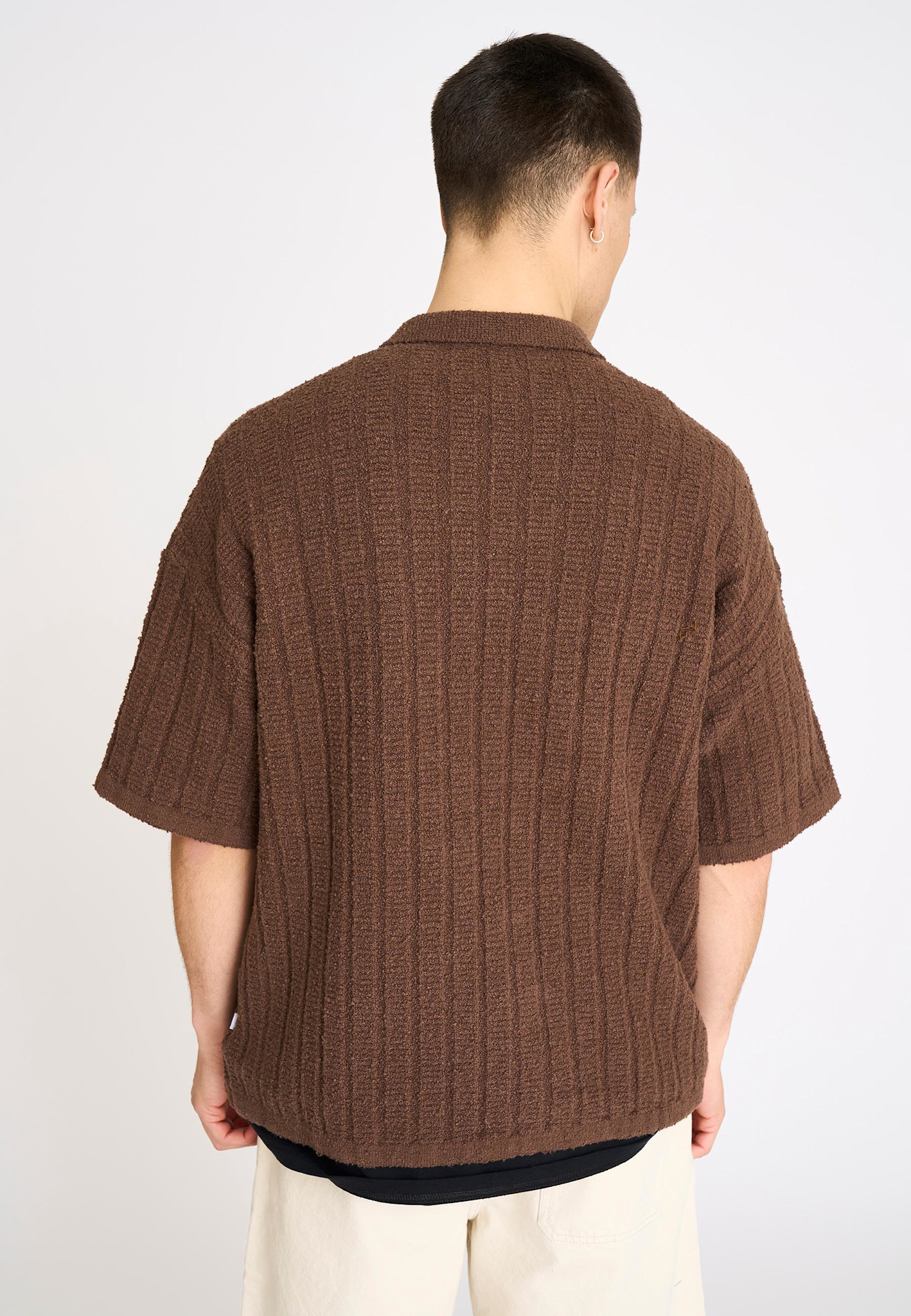 Resterods Resterods George S/S Shirt 89-Brown