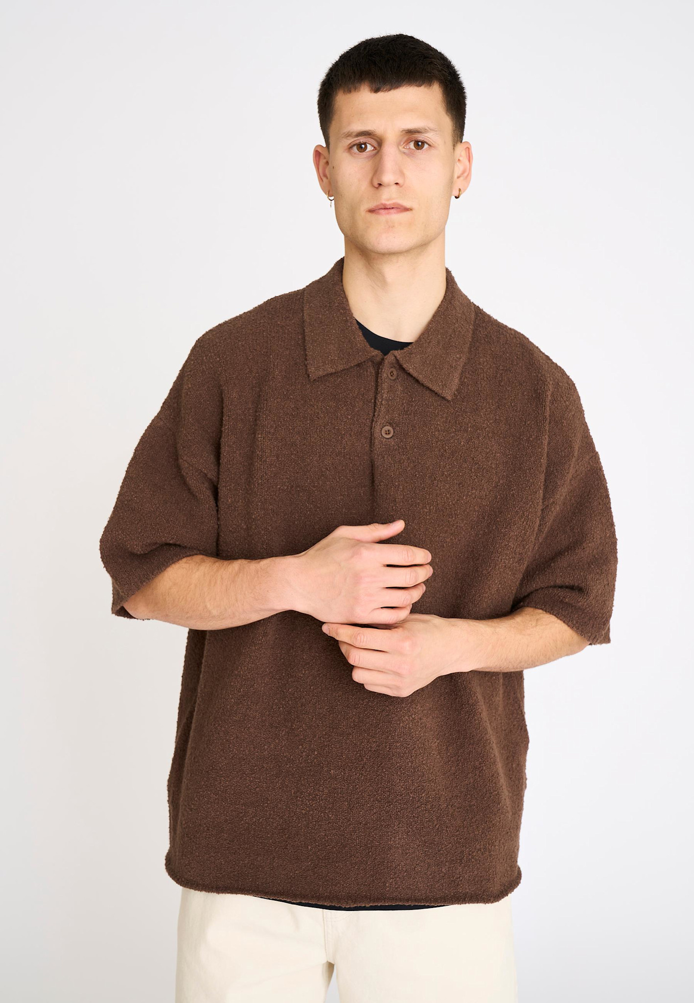Resterods Resterods Jim S/S Polo 89-Brown