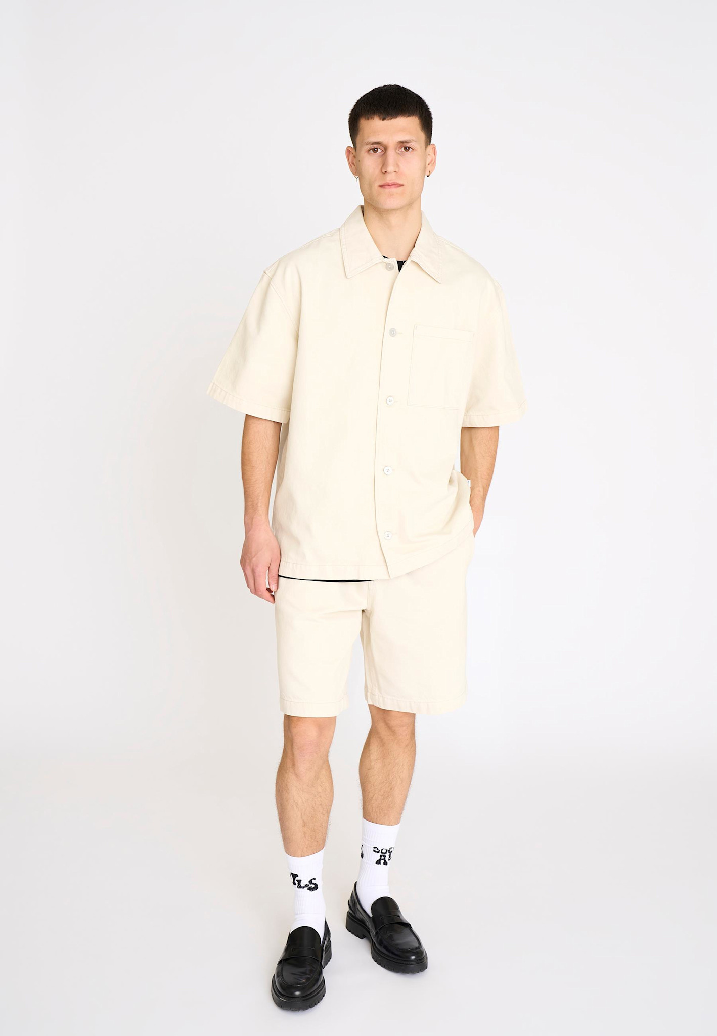Resterods Resterods Noah S/S Shirt 80-White